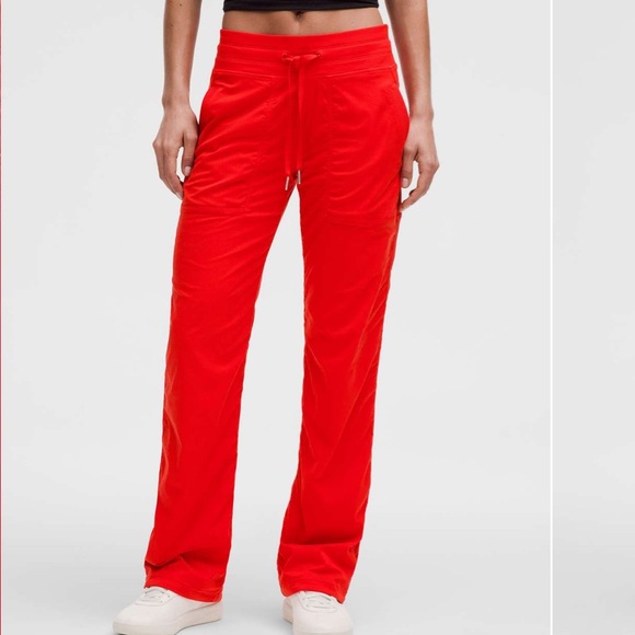 lululemon athletica Pants - Lululemon Dance Studio Pants Mid Rise Hot Heat
